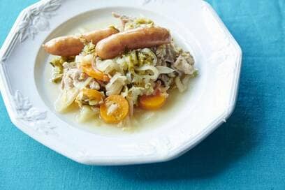 志麻さんの豚こま肉とキャベツのおかず。食材費はほぼ100円