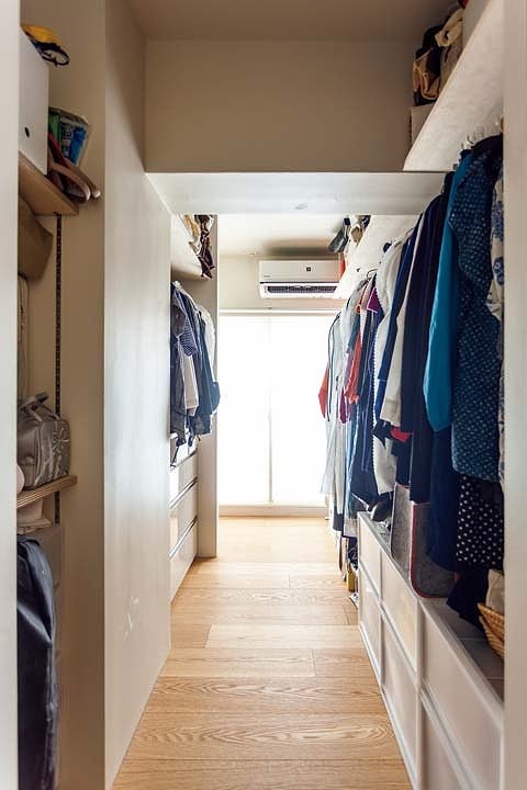 新設したウォークスルークロゼット