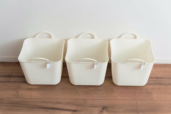 洗濯物は人別のケースに