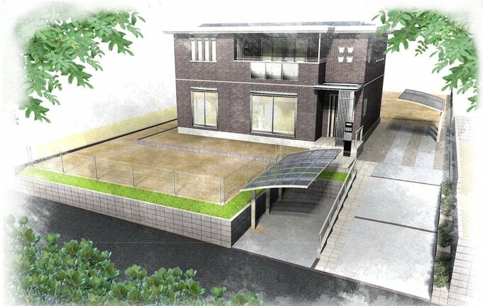 外構計画のイメージ図