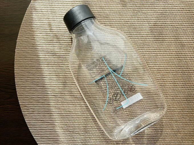 「自分で詰める水のボトル(190円)」容量:350ml(すりきり)