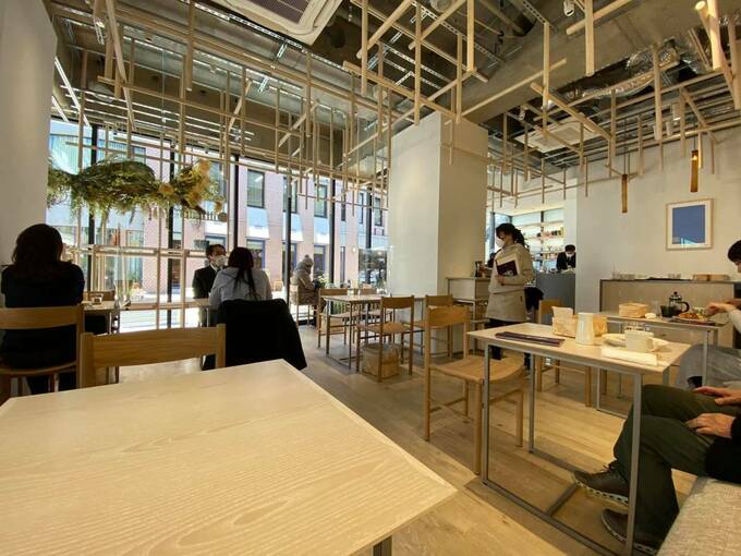 併設されたカフェ