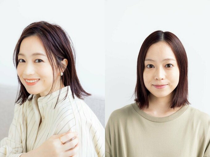 セミロング女性