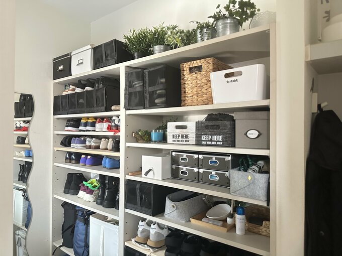 下駄箱を片付けて湿気防止