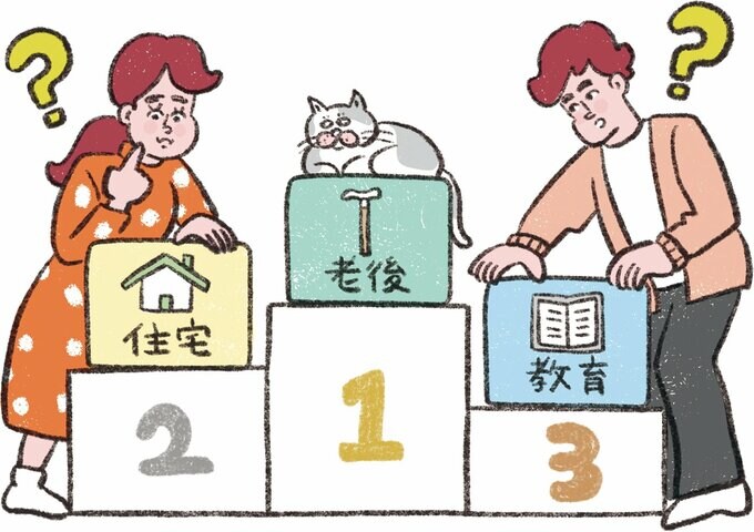 支出ランキングイラスト