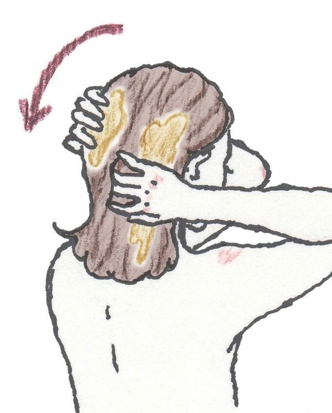 泡立てずにシャンプー