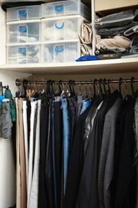 衣替えはしないのでクローゼットには1年分の洋服が