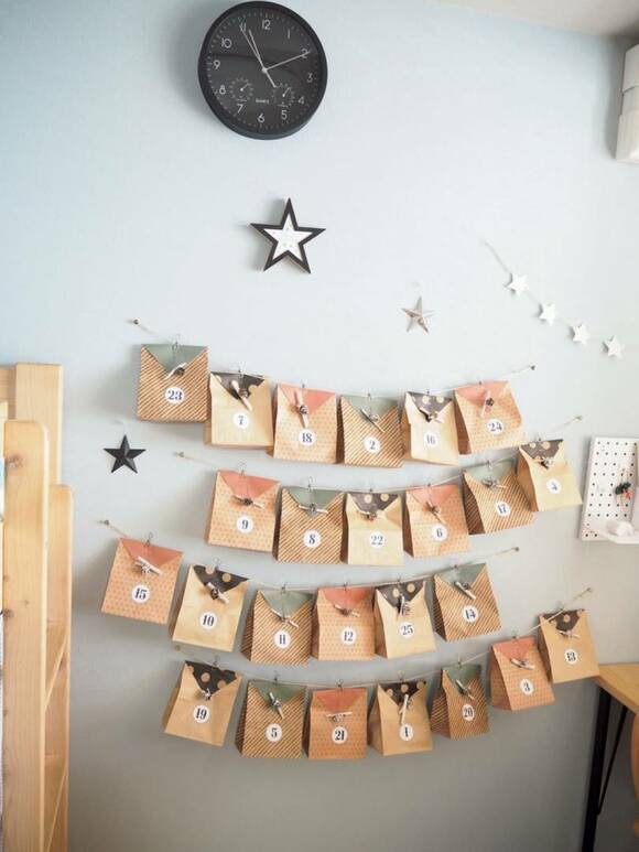 紙袋でアドベントカレンダー