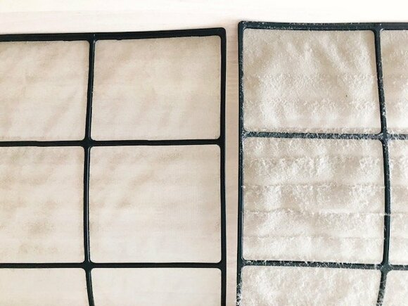 各部屋のエアコンフィルターも掃除。