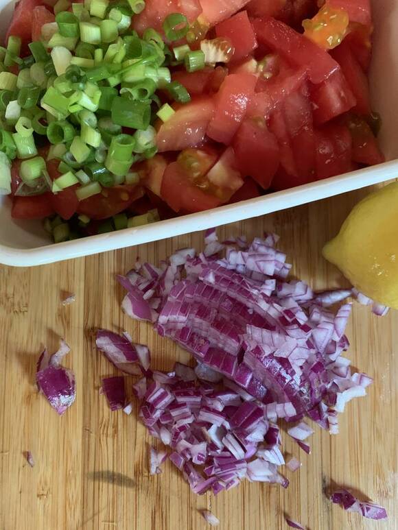 紫タマネギみじん切り