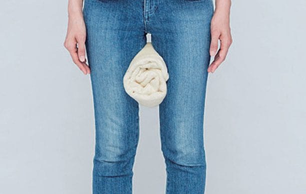 タオルを挟んだ状態