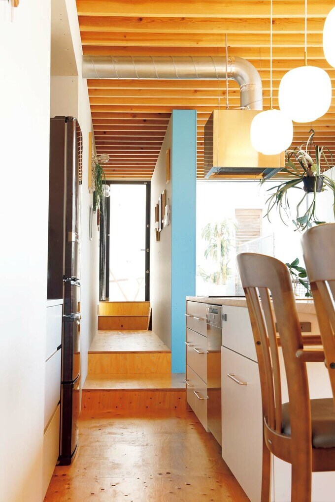 LDKとテラスを結ぶ廊下