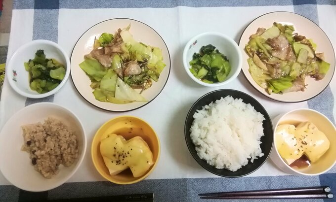 豚バラ肉とキャベツ炒め