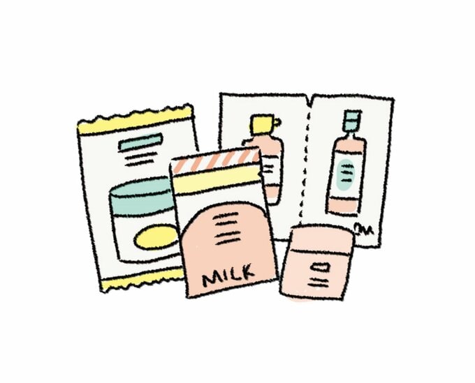 化粧品のサンプル