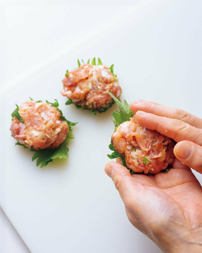 青じそに肉ダネ