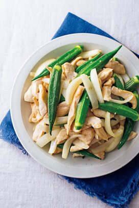 鶏胸肉とオクラの塩炒め。食べごたえたっぷりで免疫力もアップ！