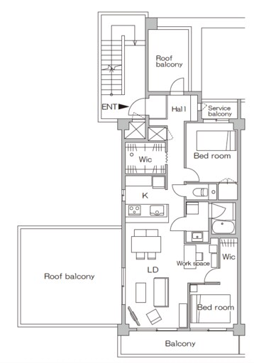 リノベーション後の間取り図