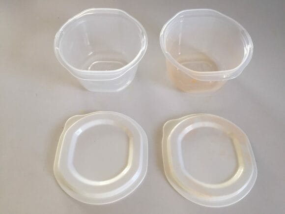 色が取れない保存容器