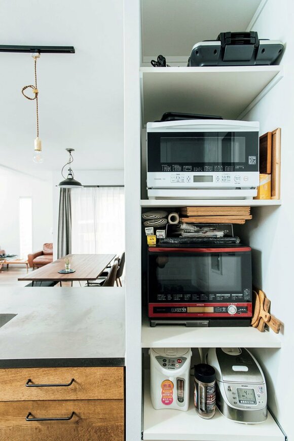 家電製品は収納する