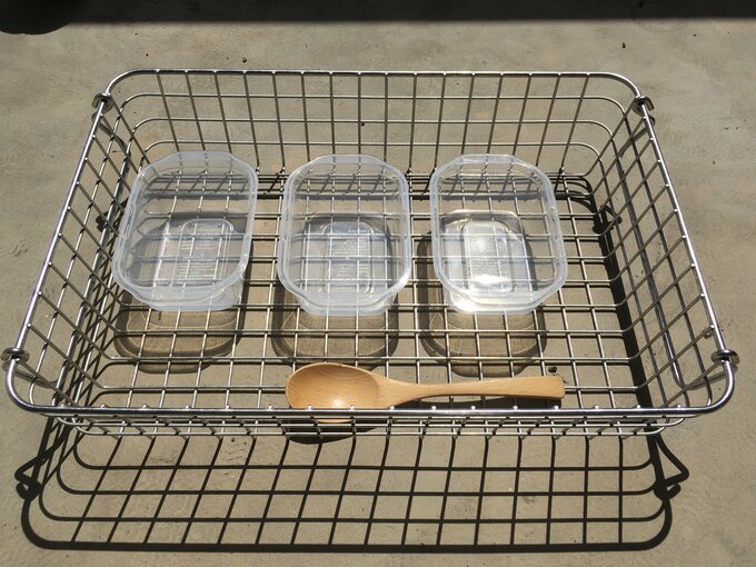 キレイになった入れ物