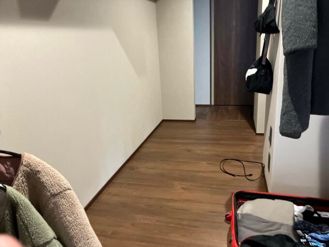 通路でもあるクローゼット