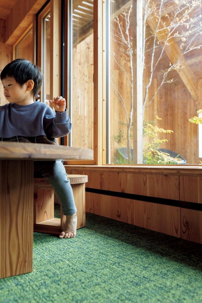 1階リビングのスリット