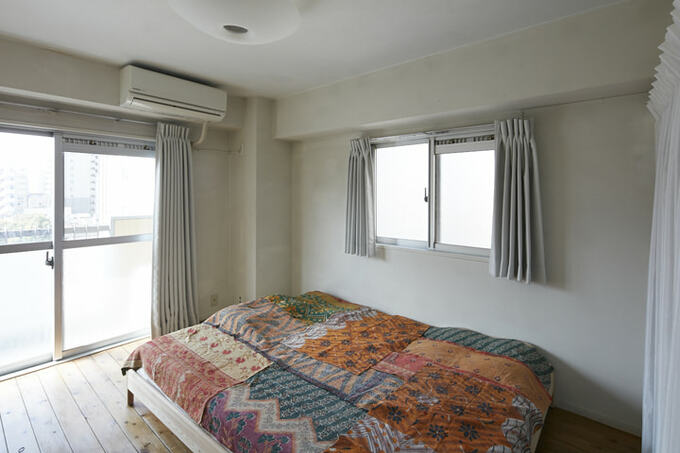 陽の当たる寝室