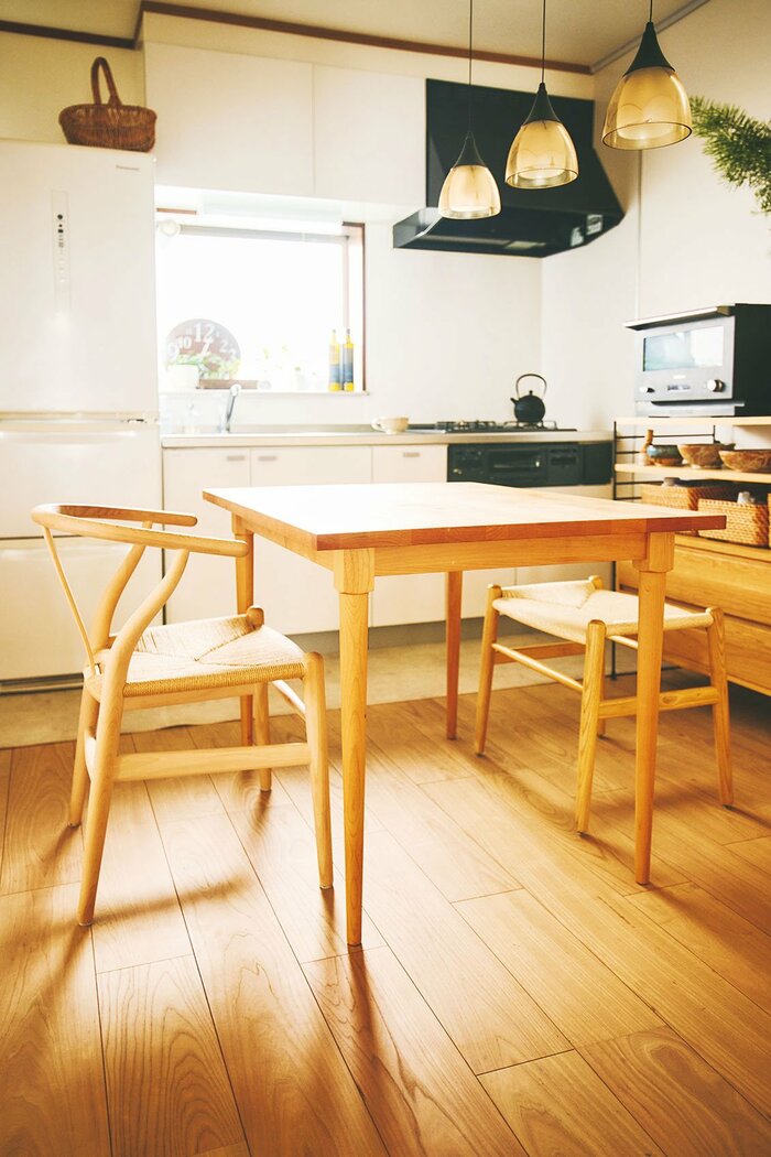 モモナチュラル　二本脚　ダイニングテーブル　110✖️70 高さ59 モモナチュラル 二本脚 ダイニングテーブル 110✖️70 高さ59 【公式通販】