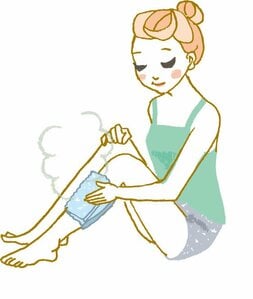 ホットタオルでふき取るか丁寧に洗い流す