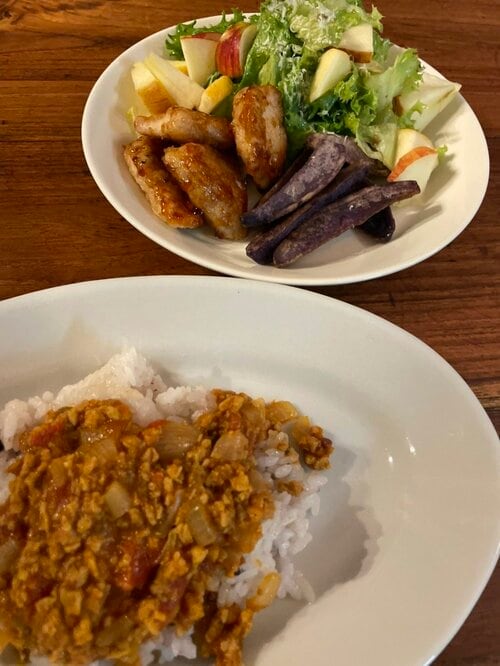 ソイミートでつくったドライカレー