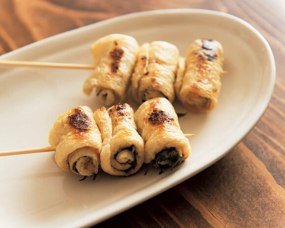シソ入りロール串焼き