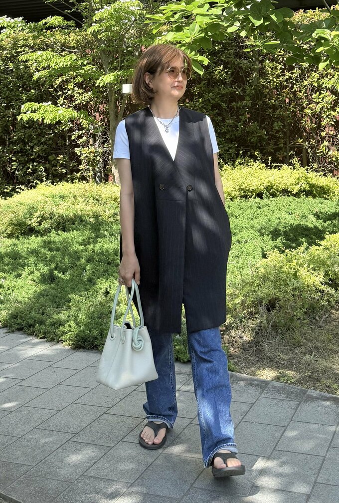 河村純子さんTシャツデニム2