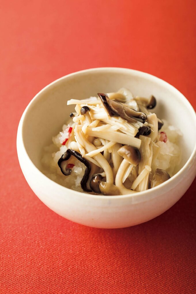 キノコのおろし甘酢