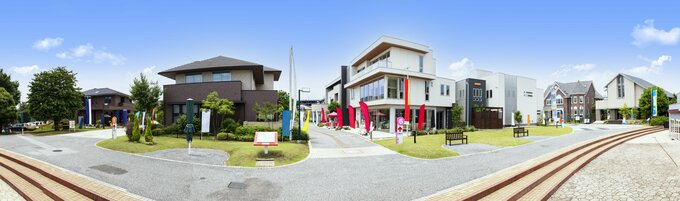 駐車場も完備。ABCハウジング関東エリアの会場でナンバーワンの広さを誇る「ハウジングワールド立川」の大パノラマ