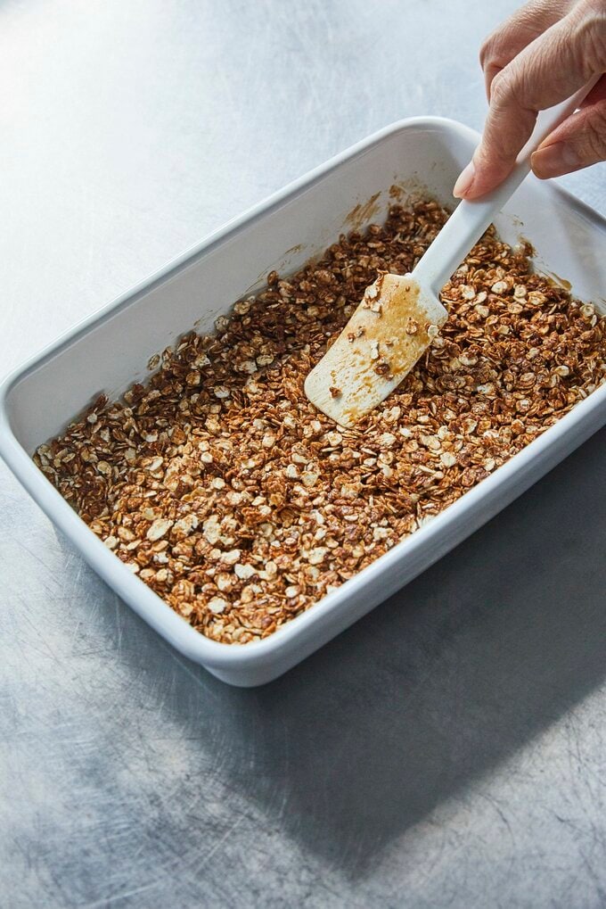 オートミールをひく