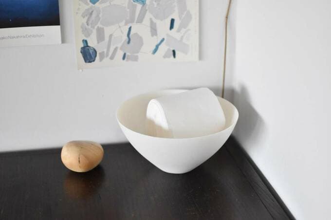 どんぶりに入れたティッシュ