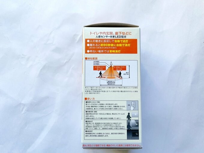 LED電球のパッケージ