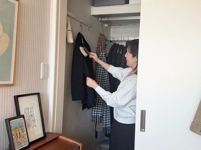 服のブラッシング