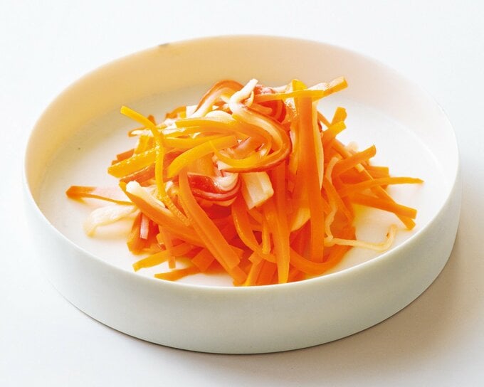 ニンジンとカニカマ