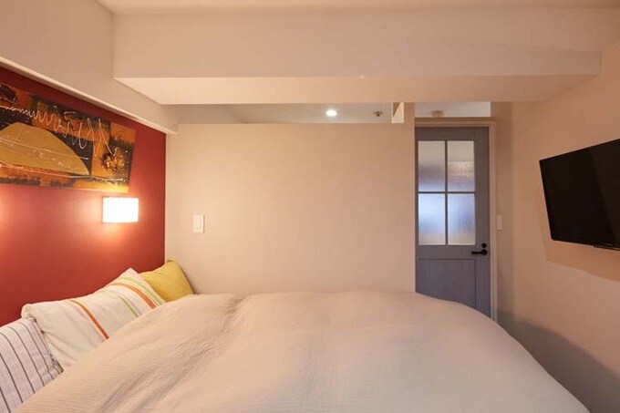 密閉された空間にならないように工夫した寝室