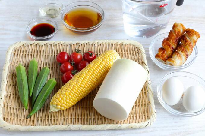 大根、トウモロコシなど