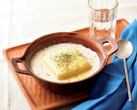 チーズ豆乳湯豆腐