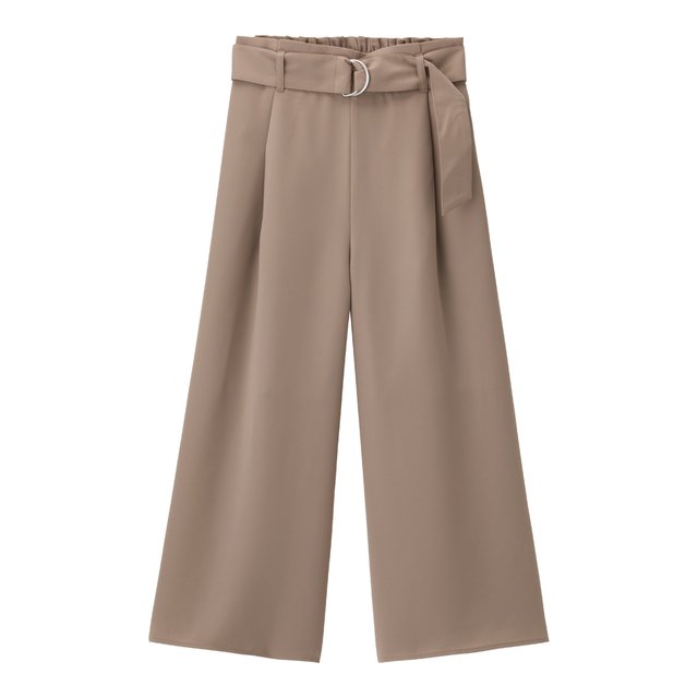 ウエストベルトワイドパンツ
