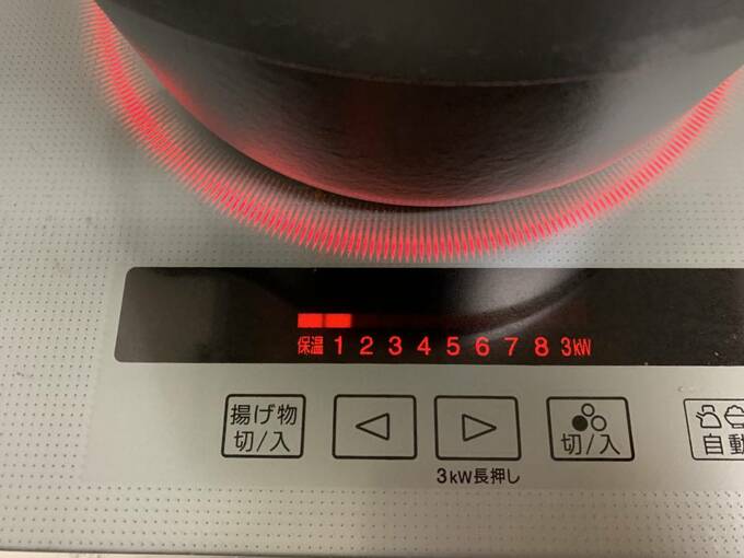 保温程度に30分加熱します