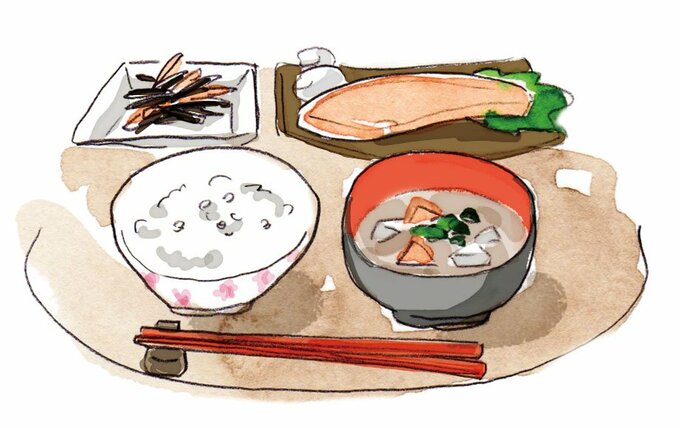 朝食のイラスト