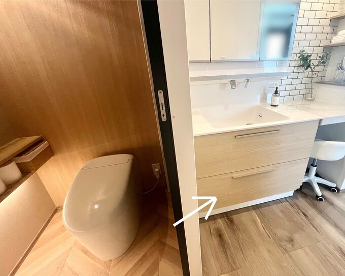 掃除用品を収納している場所