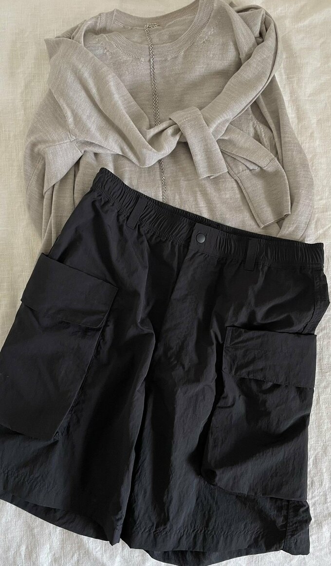 Uniqlo U(ユニクロユー)のハーフパンツを着まわし