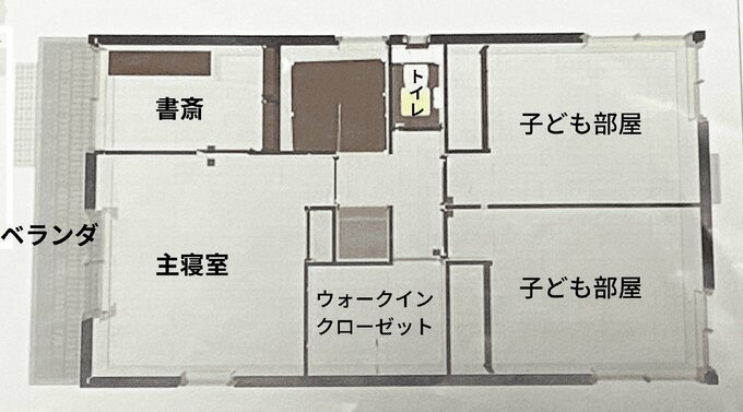 2階の間取り図