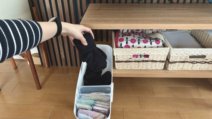 乾燥機＋投げ込み収納で、洗濯のハードルを極力まで下げています