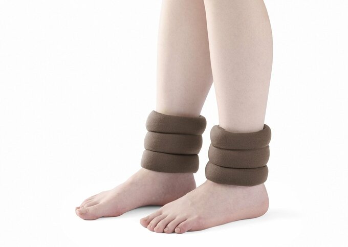 サーモス 足首あったかビーズウオーマーの着用イメージ